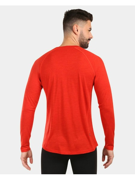Kilpi Herren-Thermoshirt aus MERINO WOOL mit langen Ärmeln Kilpi MAVORA TOP-M Rot