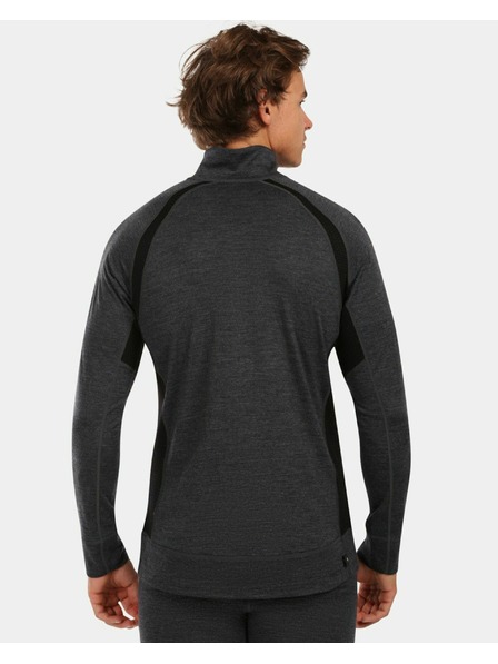 Kilpi Herren-Thermoshirt mit langen Ärmeln aus MERINO WOOL Kilpi JAGER-M Schwarz