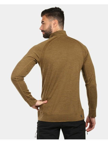 Kilpi Herren-Thermoshirt mit langen Ärmeln aus MERINO WOOL Kilpi JAGER-M Braun