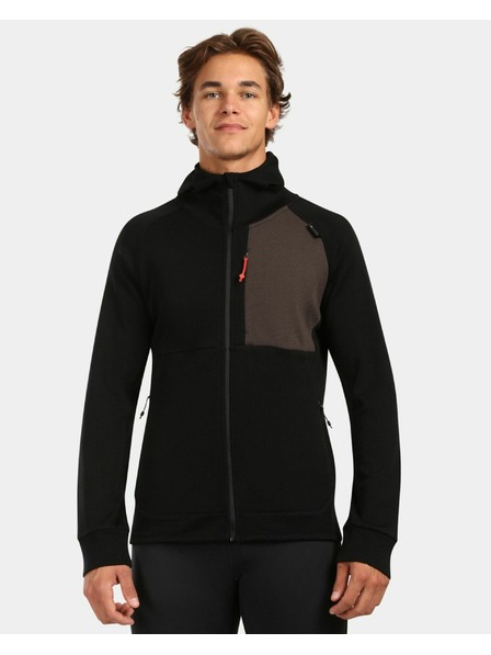 Kilpi Herren-Pullover aus Merinowolle mit Kapuze Kilpi MERINI-M Schwarz