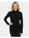 Kilpi Damen Rollkragenpullover Langarm aus Merinowolle Kilpi JANNU-W Schwarz