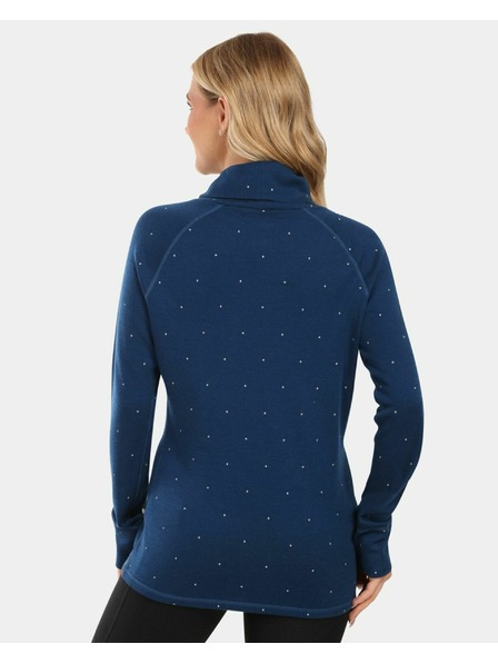 Kilpi Damen Rollkragenpullover Langarm aus Merinowolle Kilpi JANNU-W Dunkelblau