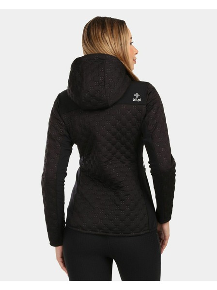 Kilpi Damen Isoliertes Fleece-Sweatshirt mit Kapuze Kilpi NEVIA-W Schwarz