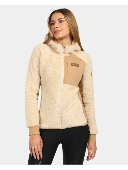 Kilpi Damen Flauschiges Fleece-Sweatshirt mit Kapuze Kilpi NORKA-W Beige