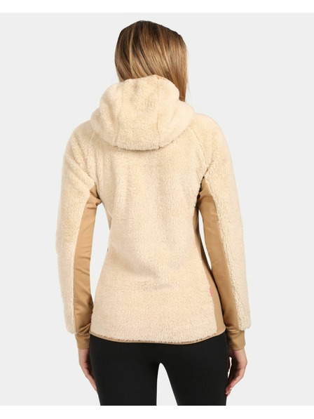 Kilpi Damen Flauschiges Fleece-Sweatshirt mit Kapuze Kilpi NORKA-W Beige