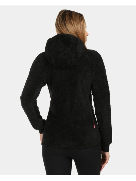 Kilpi Damen-Plüsch-Fleece-Kapuzenjacke Kilpi NORKA-W Schwarz