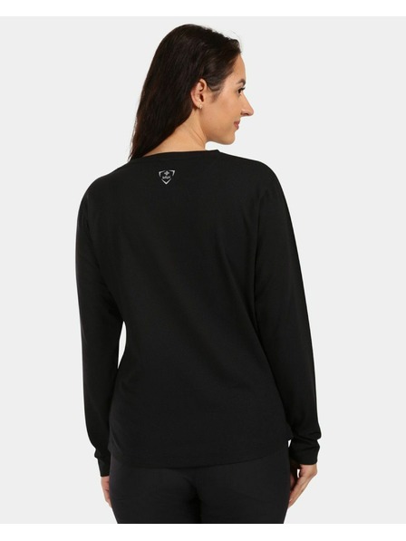 Kilpi Damen-Langarm-Baumwoll-T-Shirt Kilpi PROMOX-W Schwarz