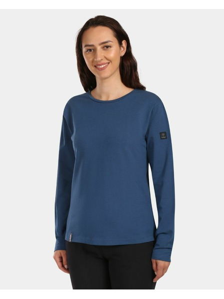 Kilpi Damen-Langarm-Baumwoll-T-Shirt Kilpi PROMOX-W Dunkelblau