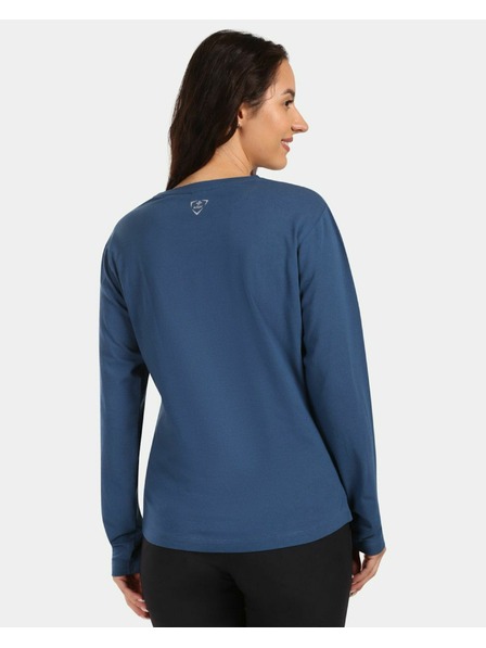 Kilpi Damen-Langarm-Baumwoll-T-Shirt Kilpi PROMOX-W Dunkelblau