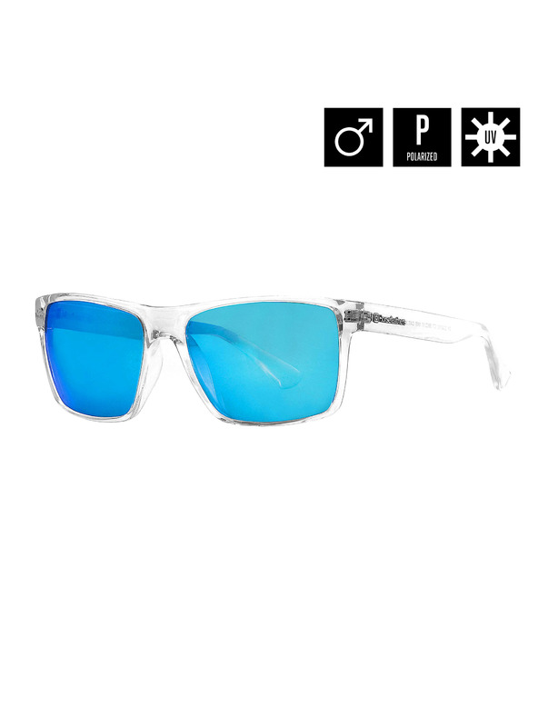 Horsefeathers Sonnenbrille Merlin - crystal/mirror blue