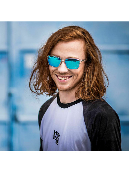 Horsefeathers Sonnenbrille Merlin - crystal/mirror blue