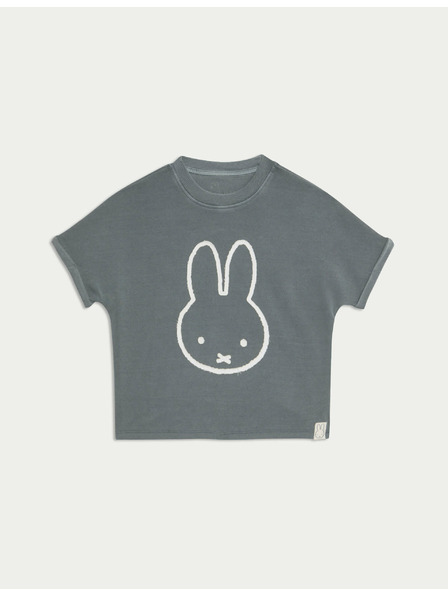 Marks & Spencer Miffy™-T-Shirt mit hohem Baumwollanteil (1–8 Jahre) Marks & Spencer grau