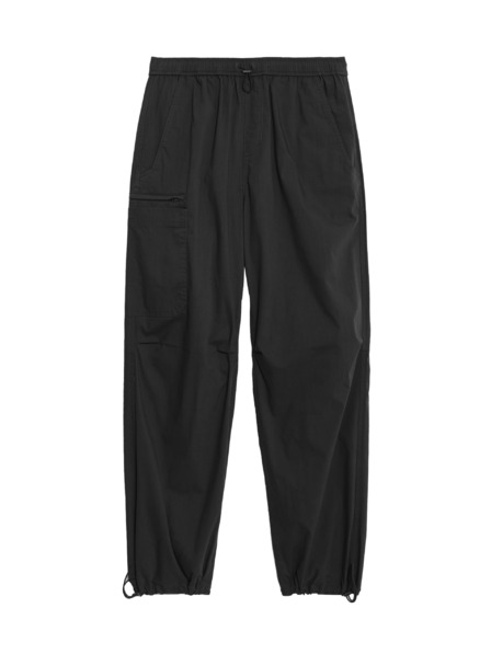 Marks & Spencer Cargohose mit weitem Fallschirmschnitt Marks & Spencer Schwarz