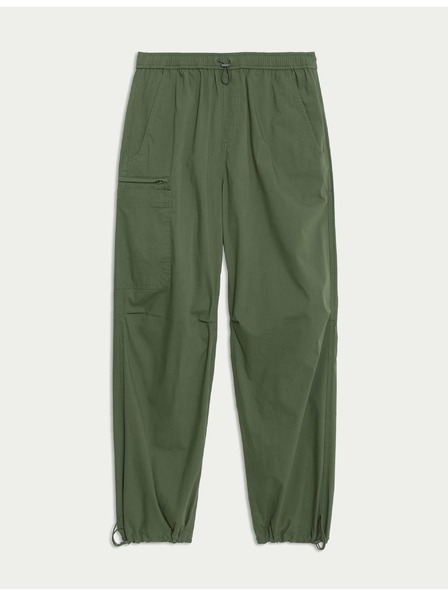 Marks & Spencer Cargohose mit weitem Fallschirmschnitt Marks & Spencer Grün