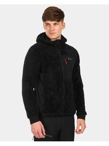 Kilpi Herren kuscheliger Fleece-Sweatshirt mit Kapuze Kilpi NORKA-M Schwarz