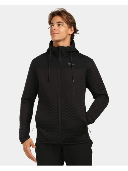 Kilpi Herren wattiertes Fleece-Sweatshirt mit Kapuze Kilpi NEVIA-M Schwarz