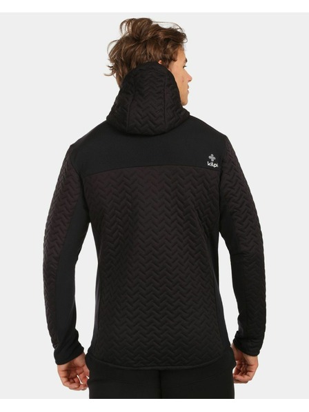 Kilpi Herren wattiertes Fleece-Sweatshirt mit Kapuze Kilpi NEVIA-M Schwarz
