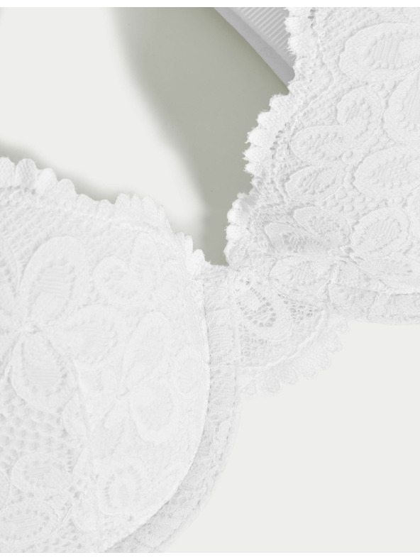 Marks & Spencer Spitzen-BH Cleo mit halbem Körbchen und Bügeln, Gr. A–E von Marks & Spencer weiß