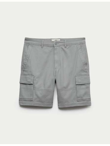 Marks & Spencer Stretch-Cargo-Shorts von Marks & Spencer grau