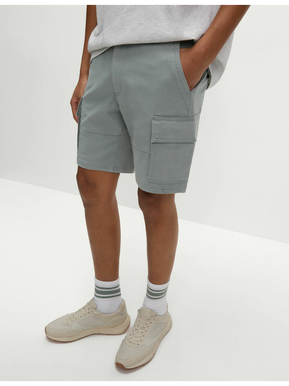 Marks & Spencer Stretch-Cargo-Shorts von Marks & Spencer grau