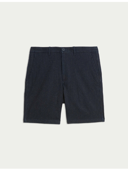 Marks & Spencer Chino-Shorts mit teilweise elastischem Bund von Marks & Spencer marineblau