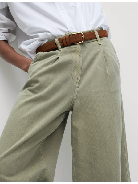 Marks & Spencer Knitterhose mit weitem Bein und hohem Baumwollanteil von Marks & Spencer braun