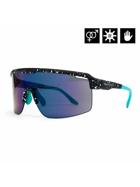 Horsefeathers Radsportbrille Scorpio - black splash/mirror green