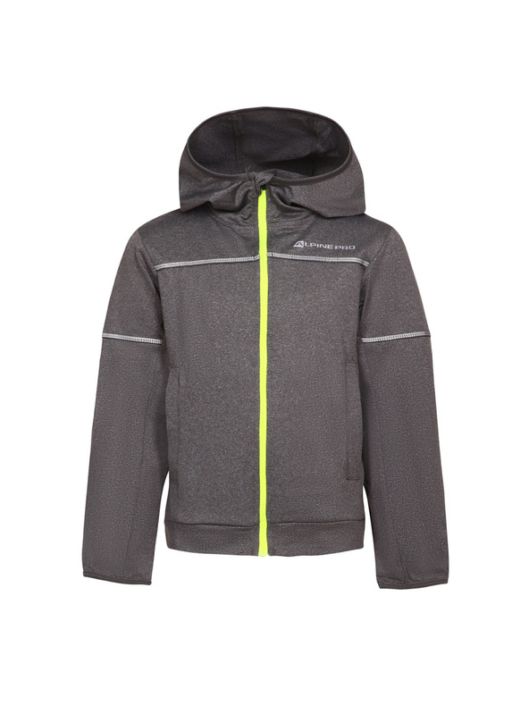 ALPINE PRO Kinder-Schnelltrocknende Sweatjacke ALPINE PRO SWANO smoked pearl