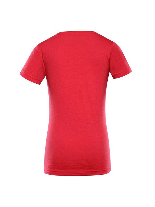 ALPINE PRO Kinder-T-Shirt aus Merinowolle ALPINE PRO MERENO 2 raspberry