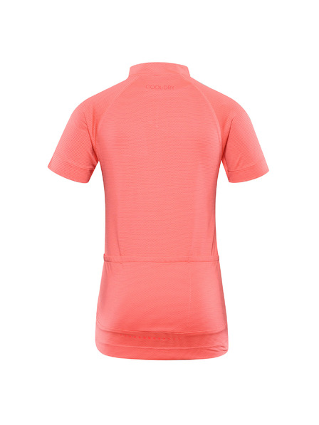 ALPINE PRO Kinder-Schnelltrocknendes Radtrikot ALPINE PRO LATTERO neon salmon