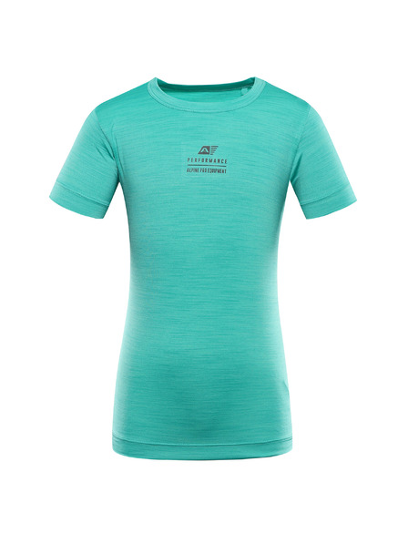 ALPINE PRO Kinder-Schnelltrocknungs-T-Shirt ALPINE PRO BASIKO pastel perf green