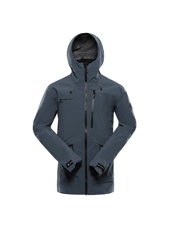 ALPINE PRO Herren wasserdichte Jacke mit PTX-Membran ALPINE PRO ZARR dark slate