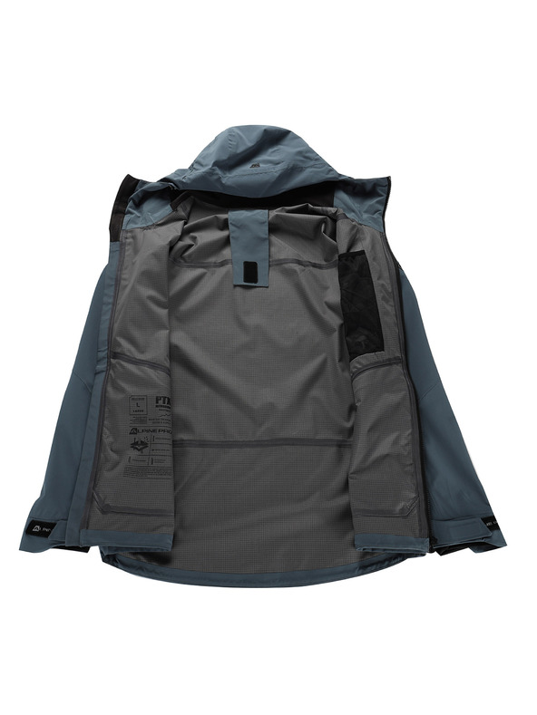 ALPINE PRO Herren wasserdichte Jacke mit PTX-Membran ALPINE PRO ZARR dark slate