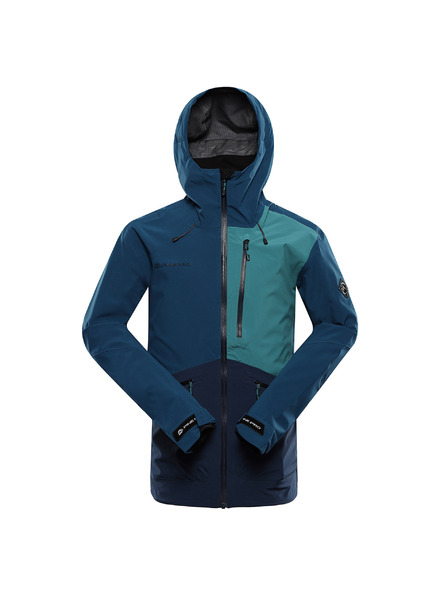 ALPINE PRO Herren wasserdichte Jacke mit PTX-Membran ALPINE PRO ZARR moonlit ocean