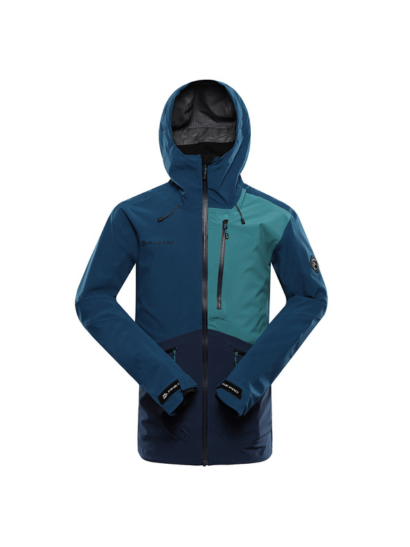 ALPINE PRO Herren wasserdichte Jacke mit PTX-Membran ALPINE PRO ZARR moonlit ocean