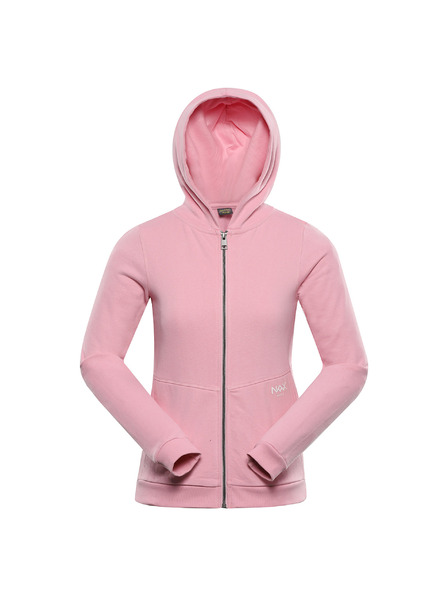 NAX Kinder Baumwoll-Sweatshirt nax NAX MOLDO romance rose