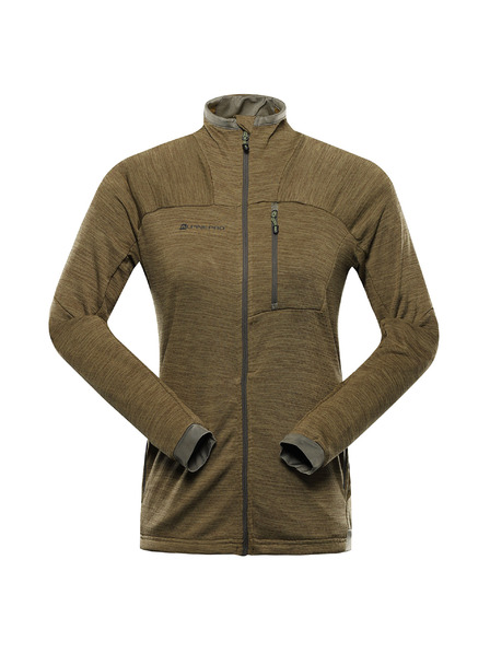 ALPINE PRO Damen schnell trocknende Sweatjacke ALPINE PRO ONNECA 3 turtle green