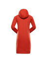 ALPINE PRO Damen-Sweatshirtkleid ALPINE PRO OLEBA red clay