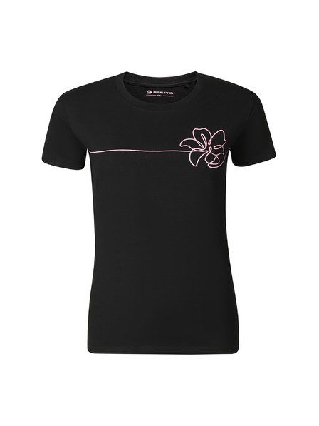 ALPINE PRO Damen Baumwoll-T-Shirt ALPINE PRO NORDA black Variante pa