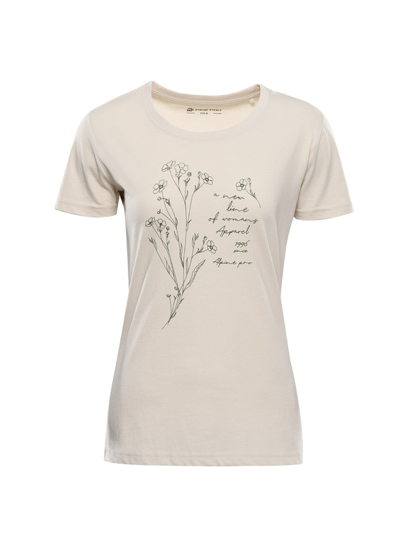 ALPINE PRO Damen T-Shirt aus Bio-Baumwolle ALPINE PRO TERMESA 3 moonbeam Variante pb