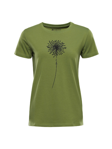 ALPINE PRO Damen Baumwoll-T-Shirt ALPINE PRO MOROLA turtle green varianta pa