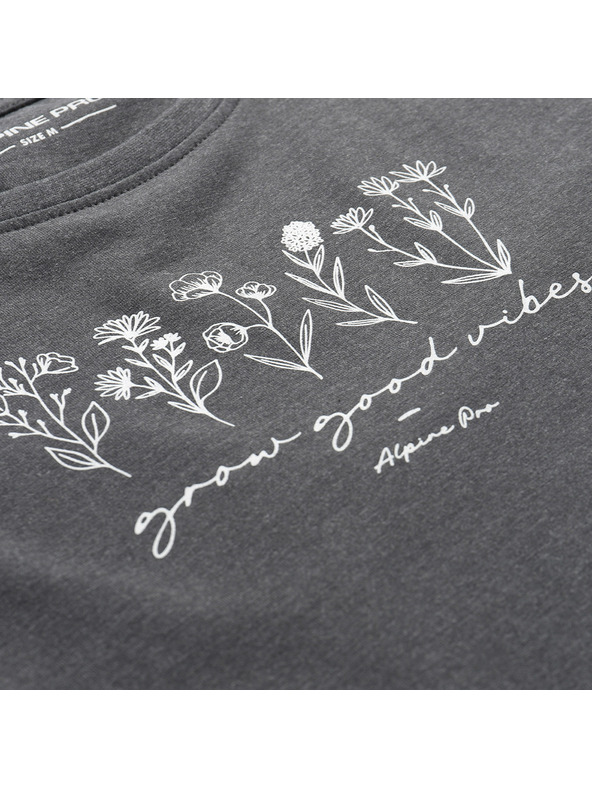 ALPINE PRO Damen Baumwoll-T-Shirt ALPINE PRO MOROLA dk. true gray varianta pc