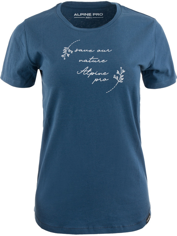 ALPINE PRO Damen Baumwoll-T-Shirt ALPINE PRO BADENA blue wing teal