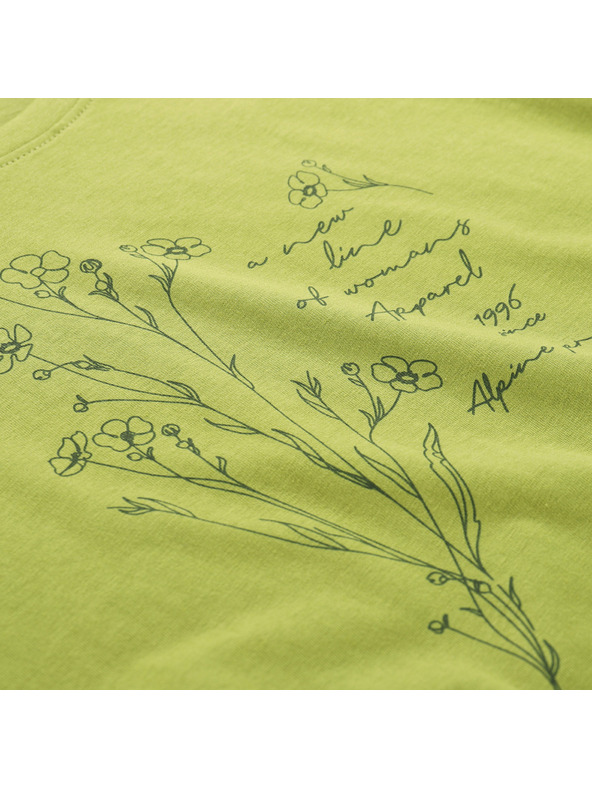 ALPINE PRO Damen T-Shirt aus Bio-Baumwolle ALPINE PRO TERMESA 3 green oasis varianta pb