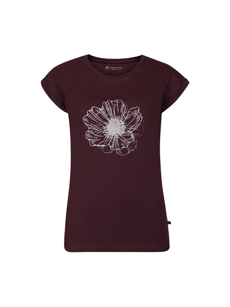 ALPINE PRO Damen T-Shirt aus knitterfreiem Material ALPINE PRO NOGERA winetasting Variante pb