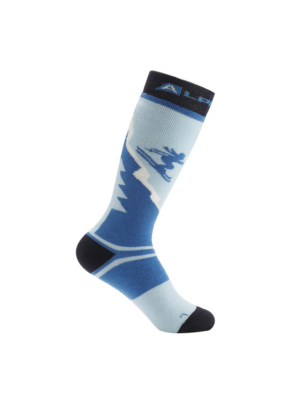 ALPINE PRO Kinder Ski-Kniestrümpfe aus Merinowolle ALPINE PRO SKYRO windsurfer