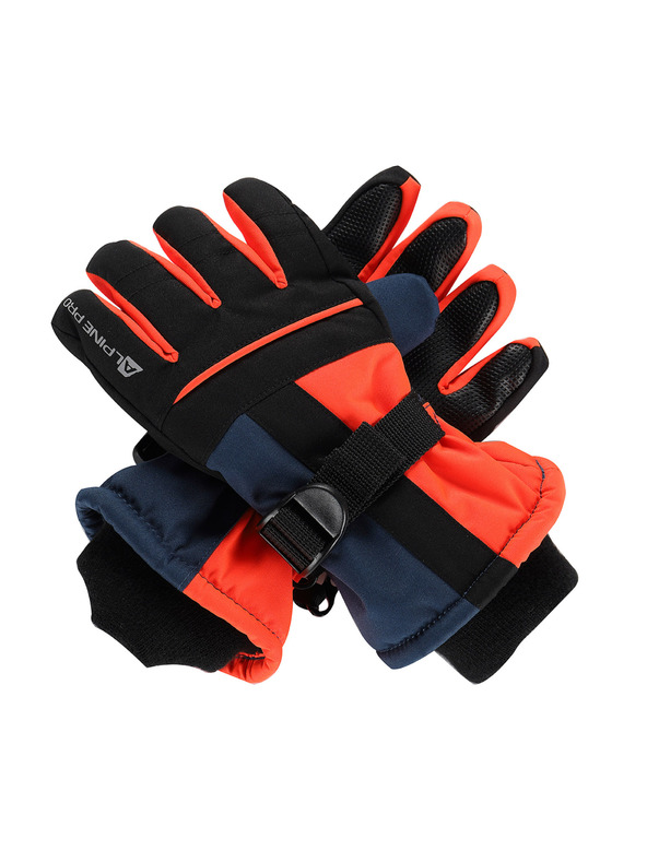 ALPINE PRO Kinder Handschuhe mit PTX-Membran ALPINE PRO LORDO 2 neon red