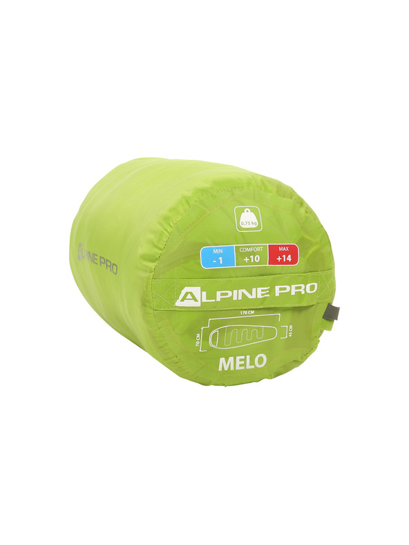ALPINE PRO Kinder Mumienschlafsack ALPINE PRO MELO lime green