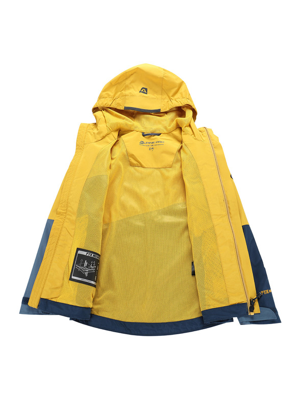 ALPINE PRO Kinder-Jacke mit PTX-Membran ALPINE PRO NOREMO 3 lemon curry