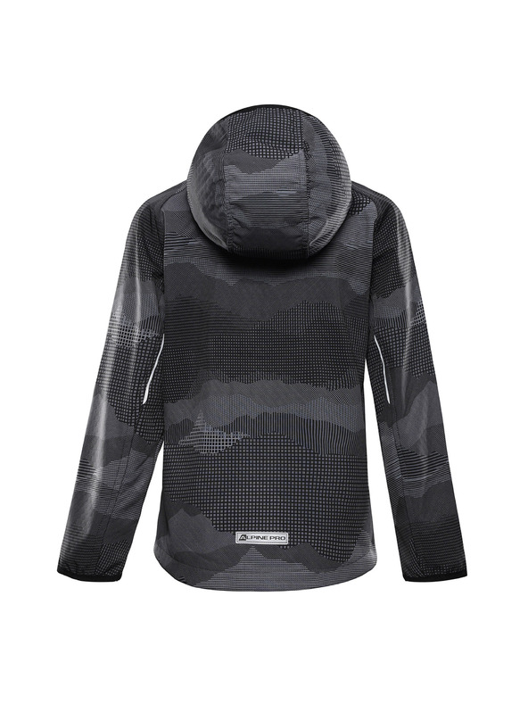 ALPINE PRO Kinder-Softshell-Jacke mit Membran ALPINE PRO EZORO schwarz Variante pa